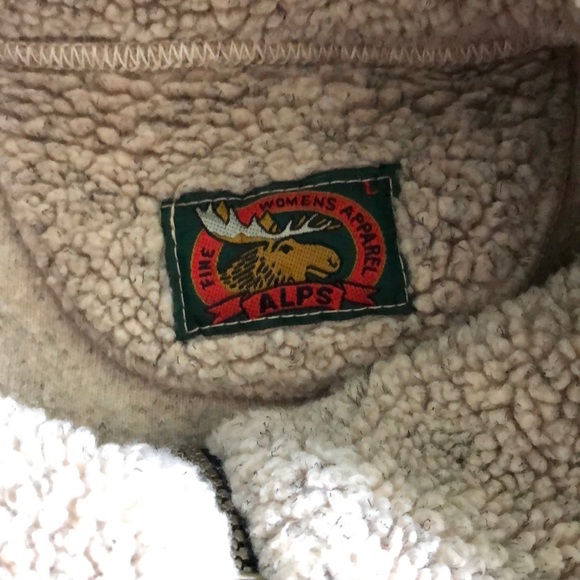 Oversized 1/4 zip teddy bear fur jacket - Picture 4 of 5